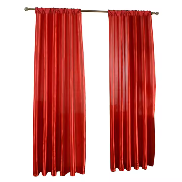 Cortina De Sábana Sólida Para Puerta Y Ventana Cubierta Medio En Sábana Moderna Para Sala De Estar Instalación Exterior - 1