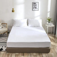 Colcha impermeable blanca elástica transpirable funda de colchón adecuada para dormitorio temporadas de verano universal cama de 90 - details 4