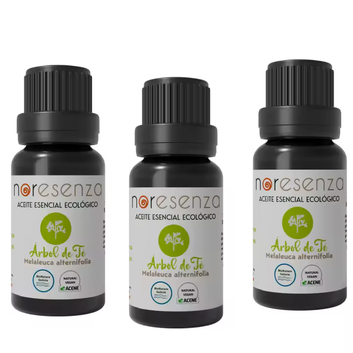 Pack 3 aceites ecológicos Árbol del té Noresenza - 100% puros y naturales - BIONATURE GALICIA - 1