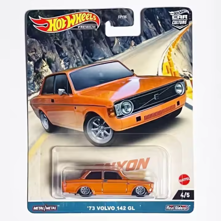Hot Wheels Premium Circuit Legends Vehicles ’74 Volvo 142 GL - 1