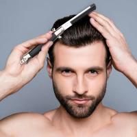 Peine De Bolsillo Automático Para Hombres Con Cuchilla De Ablación Botón De Encendido Portátil Y Duradero Herramienta De Peluquería - details 3
