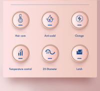 Rizador De Pelo Grande 25mm Para Cabello Corto Volúmenes Duraderos Estilo Olivo Crimpador Eléctrico Con Control Digital Temporizador Y Desconexión Automática Cerámica Tourmaline - details 2
