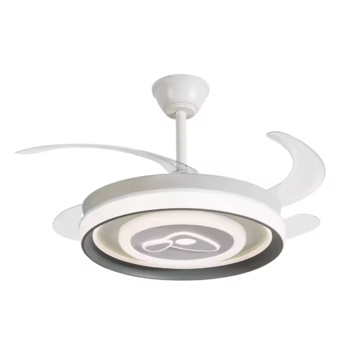 Ibelán - Ventilador de techo retráctil blanco Nimbus DC - 1