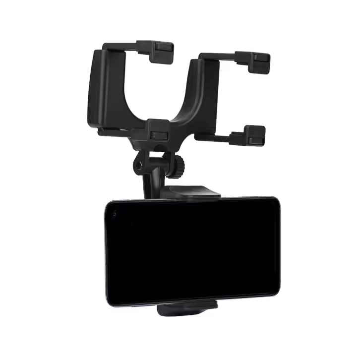 Mediawave Store Soporte universal para teléfono de coche para espejo retrovisor Soporte para teléfono móvil - 1