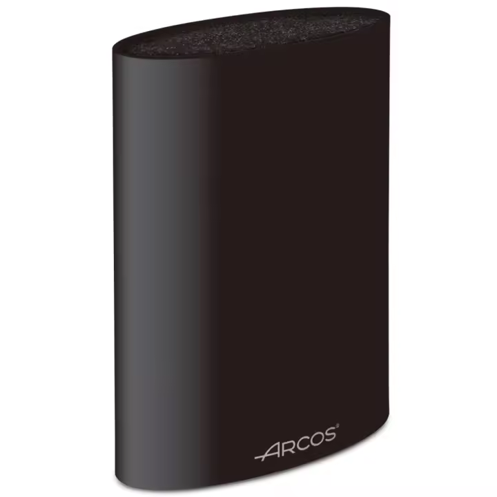 ARCOS Accesorios - Taco Universal Ovalado para Cuchillos (220 x 160 x 65 mm) - Plástico Negro - Interior Fibras de Caucho Termoplástico - Cuchillos hasta 200 mm (Sin Cuchillos) - 1