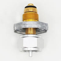 Adaptador De Recarga De Propano Para Estufa De Gas En Latón Conector De Botella De Aluminio Para Camping Y Actividades Al Aire Libre - details 1