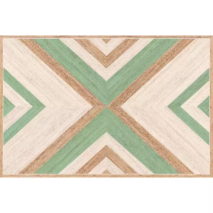 VINILIKO, Alfombra de vinilo Tahir Verde, estilo textura impresa - 1