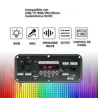 Placa De Decodificador MP3 Bluetooth 5.0 WAV APE 20W Amplificador Para Reproductor De Música DIY En Coche Con FM Radio Module RGB TF AUX USB Mic Grabación - details 0