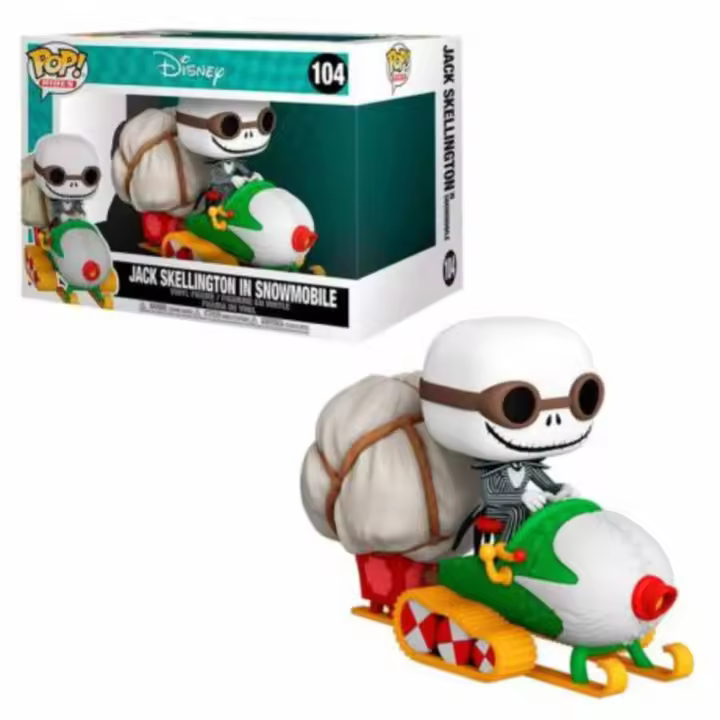FIGURA FUNKO POP DISNEY NIGHTMARE BEFORE CHRISTMAS PESADILLA ANTES DE NAVIDAD JACK SKELLINGTON IN SNOWMOBILE 15 CM - Nuevo a Estrenar - Original FUNKO - Miniatura POP - Figura de Colección Funko - 1