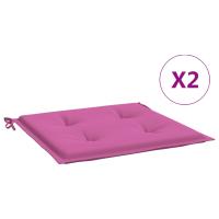 vidaXL Cojines silla de jardín 2 uds tela Oxford 50x50x3 cm Color Verde,  Rojo,  Azul y mas Cojín Decorativo de Asiento Cojines de muebles de salon - details 7