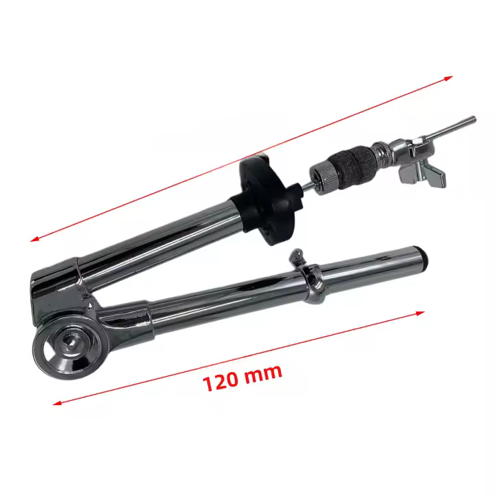 Soporte De Campana De Metal Para Batería Con Pies Elásticos Y Plegables Accesorios De Instrumentos Musicales Ajustable En Altura Triángulo Soporte Resistente - 1
