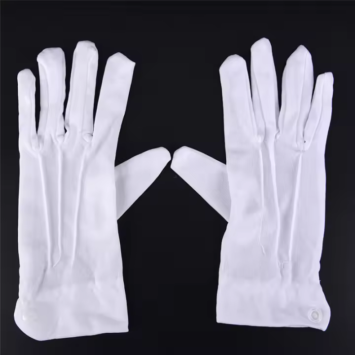 Guantes Formales De Diseño Fashion 1Par Blanco Para Hombres Y Mujeres Guantes De Honor Para Desfiles Y Inspecciones - 1