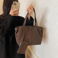Bolso De Hombro Para Mujer De Cuero Suave Con Bolsillo Interior Y Cremallera Color Sólido Bolso De Mano Para Trabajo Y Viaje - details 4