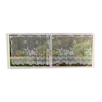 Cortinas De Encaje Blanco Para Frutas Y Jardín Cortinas De Café Para Cocina Cortinas De Medio Corte Para Armarios Perforados Estilo Pastoral 100% Poliéster - details 2