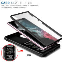 Funda Protectora 360 Grados Para Samsung Galaxy S24 S23 Ultra S22 plus S21 S23FE Note20 Ultra A54 A14 Con Cámara Slider Magnética Antisuciedad Antideslizante Doble Capa - details 3