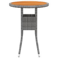 vidaXL Juego de muebles de jardín de 5 piezas ratán sintético gris - details 4