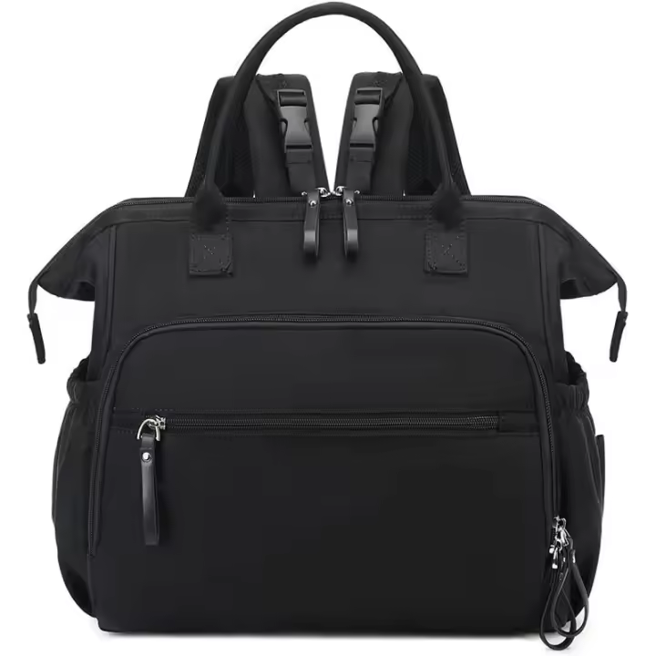 TK Mochila para mamá, bolso de mano para guardar biberones y pañales, mochila impermeable que se puede colgar en el cochecito de bebé, bolsa de almacenamiento - 1