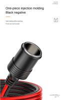 Enchufe De Encendedor De Coche De Cobre Puro De Alta Potencia 12V 24V 220W Con Clips Para Batería - details 3