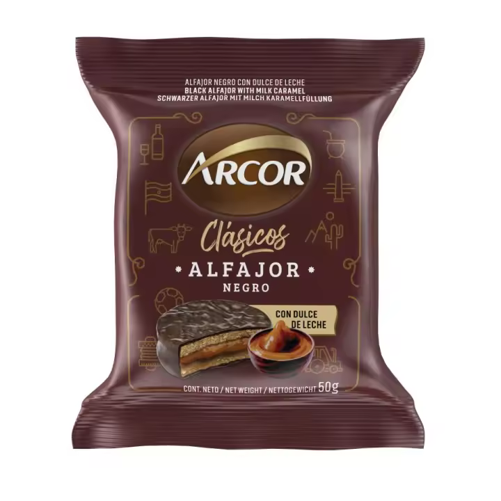 Alfajor Negro con Dulce de Leche - 1