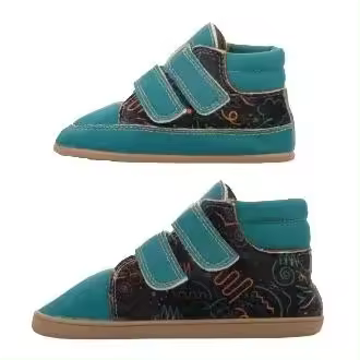 Zapato Respetuoso Barefoot Baby Lobitos Marea botita niño. Suela de 3mm, plana y flexible, plantilla extraíble y diseños rompedores. Sin topes ni contrafuertes. - 1