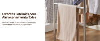 Burro Ropa Resistente Perchero de Pie con Ruedas para Vestidor 106 x 55.6 x 139-164 cm Capacidad de Carga Máx. de 113kg - details 4
