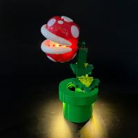 Kit De Luz LED BYB Para Bloques De Construcción Piranha Plant Decorativa Con Control Remoto Incluido Compatible Con Lego - details 3