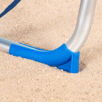 AKTIVE Silla playa plegable, Silla baja de playa, Azul rayas, 44x45x76 cm, Incorpora topes antivuelco, Asa de hombro, Soporta 110 kg, Sillas de playa, Sillas de playa bajas, Sillas de playa plegables, Sillas plegables de playa - details 2