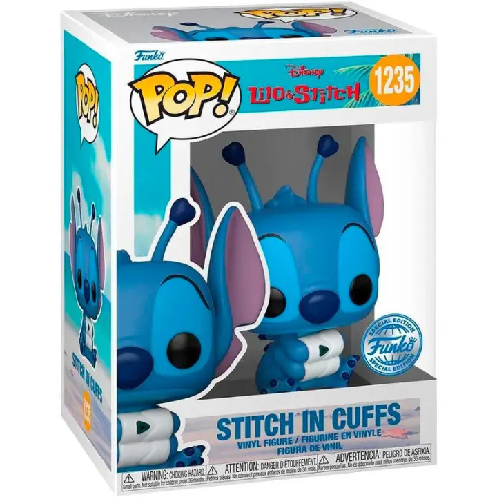 Funko Pop Disney Lilo & Stitch Stitch In Cuffs Exclusivo 664-Figura de Vinilo Coleccionable - Idea de Regalo- Mercancia Oficial - Juguetes para Niños y Adultos - Movies Fans - Muñeco para Coleccionistas y Exposición - 1