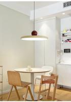 Lámpara Colgante Estilo Nórdico Crema Volcán Disco Para Restaurante Sala De Estar Dormitorio Lámpara De Noche Decorativa 20/30cm LED Fuente De Alimentación AC 220 V Moderna - details 6