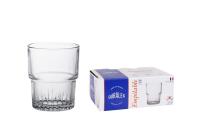 DURALEX Set de 12 vasos apilables, vasos transparentes 160 ml, resistente a golpes y arañazos - details 0