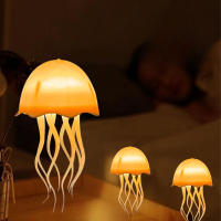 Lámpara De Noche Flotante Controlada Por Voz Con 72 Colores Cambiantes Y Sensing Ambiental Jellyfish LED Para Decoración - details 3