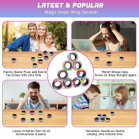 Juego De 3 Anillos Magnéticos Juguete Antiestrés Para Adultos Y Adolescentes Juego De Fidget Spinner Regalo Great Para Niños Y Adultos - details 5