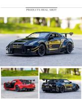Nissan GTR R34 R35 Skyline Ares Coche De Deportes De Aleación Modelo De Metal Diecast Con Sonido Y Luz Regalo Para Niños Escala 1:24 - details 10