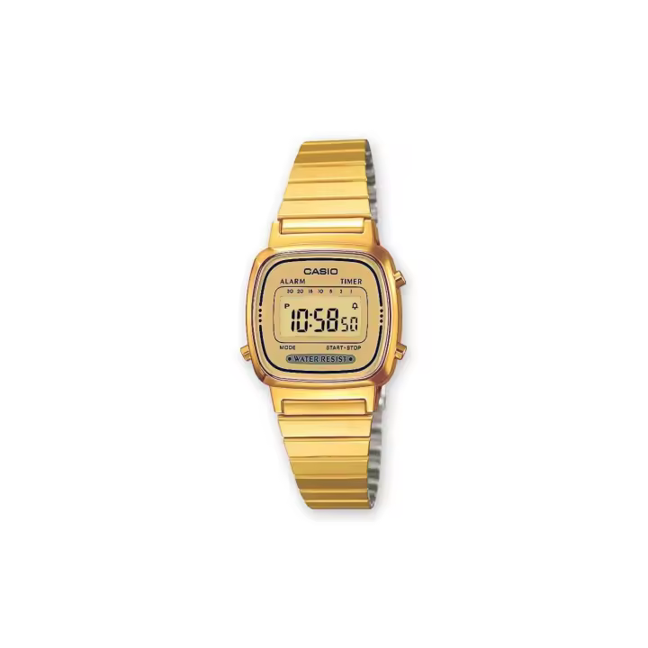 Reloj Casio LA670WEGA-9EF Resistente Al Agua con Cronómetro - 1