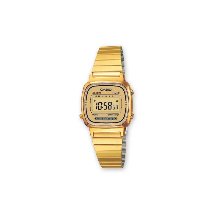 Reloj Casio LA670WEGA-9EF Resistente Al Agua con Cronómetro - 1