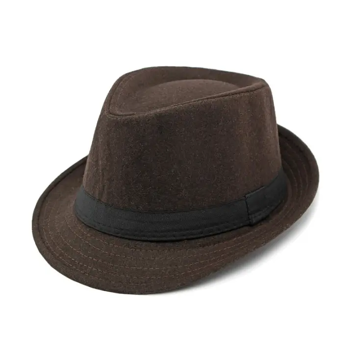 SombreroFedora Para Hombres Y Mujeres Negro Estilo Jazz De Primavera Verano Sombreros De Bolso Decorativos Para Bodas Y Fiestas Material Polyester - 1