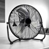 Ventilador de Suelo Metálico 25 cm | Potente y Compacto | 50W | 220-240V | Silencioso | Estilo Industrial - Gerimport - details 6