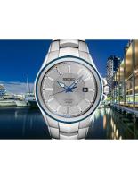 reloj hombre solar Seiko Coutura SNE565 42.5mm 100m WR cristal de zafiro correa de acero (hasta 10 meses sin recarga) - details 5