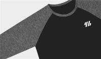 Camisa De Algodón Para Hombre Con Manga Larga Tres Cuartos Cuello Redondo Estilo Fitness Color Contraste Sportswear Para Gimnasio Y Bodybuilding - details 4