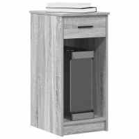 vidaXL Torre de ordenador con cajón 35x45x77 cm en color Blanco/Roble Sonoma/Gris sonoma y más - details 2