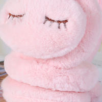 Orejeras de invierno con bonitos dibujos de animales para niños y niñas Orejeras de piel artificial suave - details 3