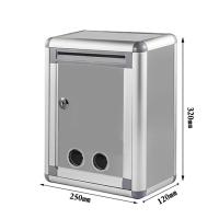 Caja De Correo De Pared Con Cerradura Caja De Colección Vertical Metálica Antirrosa Caja De Poste Metálico Para Exterior Sugerencia - details 5