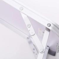 Mesa Plegable De Aluminio La Bolata Para Ordenador, Picnic Y Acampada 50x30x21 Cm (Blanco) - details 3