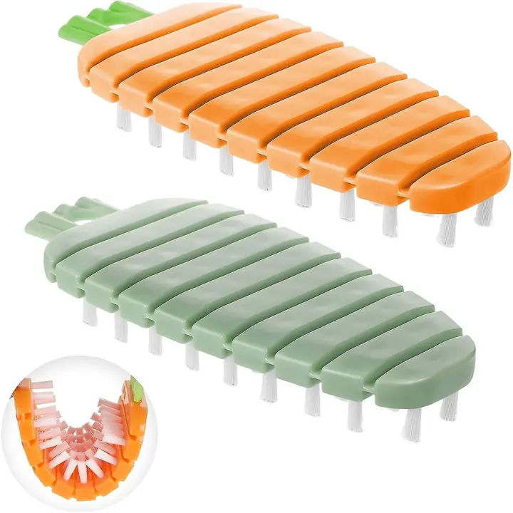 Bcwd 2 Piezas De Limpieza De Frutas Y Verduras Depurador De Patetas Productos Y Cuchillo De Zanahoria - 1