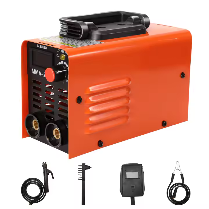 Máquina de soldadura portátil para el hogar,  soldador eléctrico de arco inversor,  compacto,  con corriente ajustable y enchufe europeo, MMA-250, soldadura para el - 1
