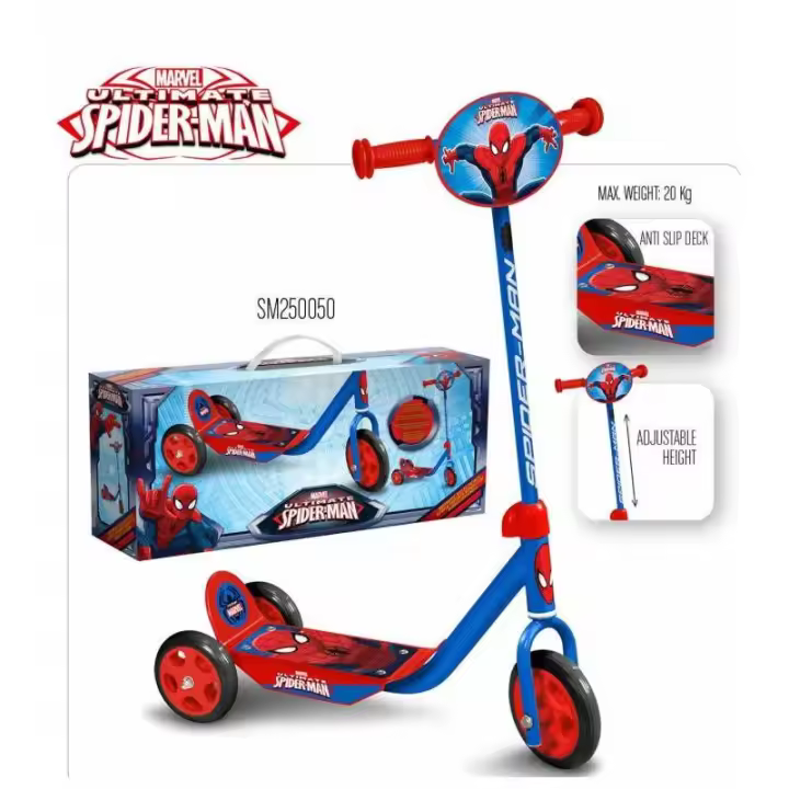 PATINETE 3 RUEDAS SPIDERMAN DE STAMP - 1