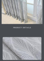 Cortinas De Encaje Europeas 1PC Estilo Moderno Sencillo Para Sala De Estar Y Dormitorio Translúcidas Con Patrón Geométrico - details 11