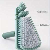 Cepillo De Cerámica Para Limpieza De Baño Y Pisos Triangular Con Mango Largo Desmontable Para Espacios Difficultad De Limpieza - details 5