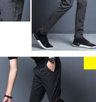 Pantalones Casuales Para Hombre FGKKS 2023 Color Sólido Ajustados Moda Pantalones De Calidad Alta Estilo Callejero - details 3