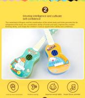 Ukelele Para Niños Juguetes Musicales 4 Cuerdas Pequeño Guitarra Instrumento Educativo Montessori Regalo De Aprendizaje De Música - details 2